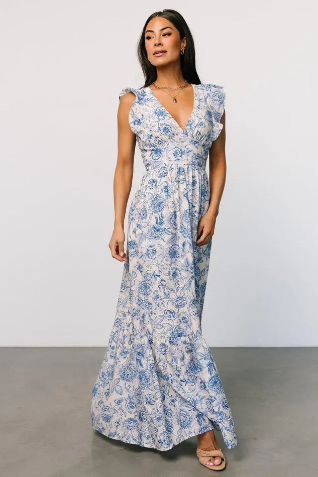 Women Maxi Dresses Baltic Born Hampton Maxi Dress Blue Print Women Maxi Dresses Baltic Born Hampton Maxi Dress Blue Print