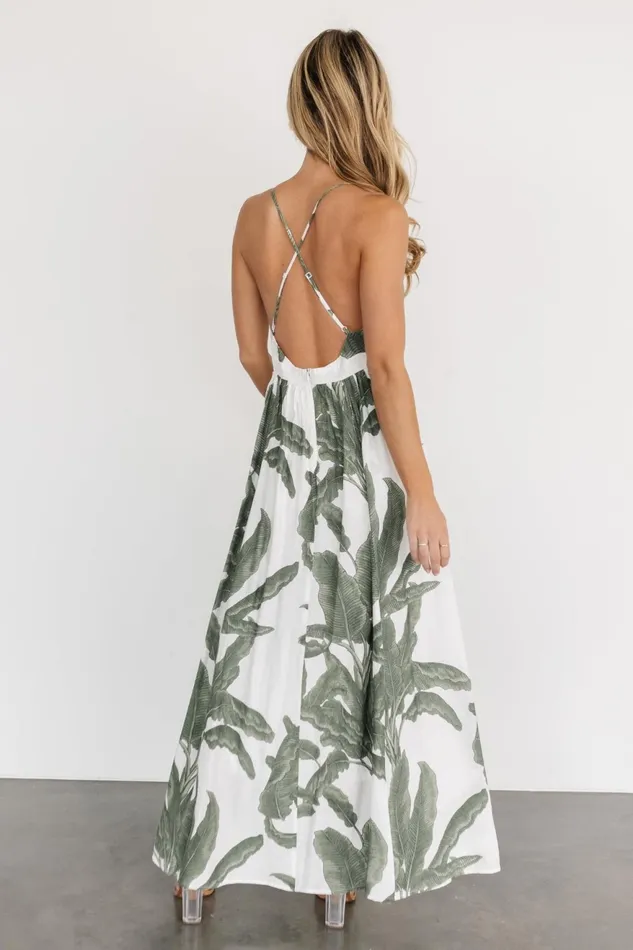 Women Maxi Dresses Baltic Born Miramar Maxi Dress Green Print