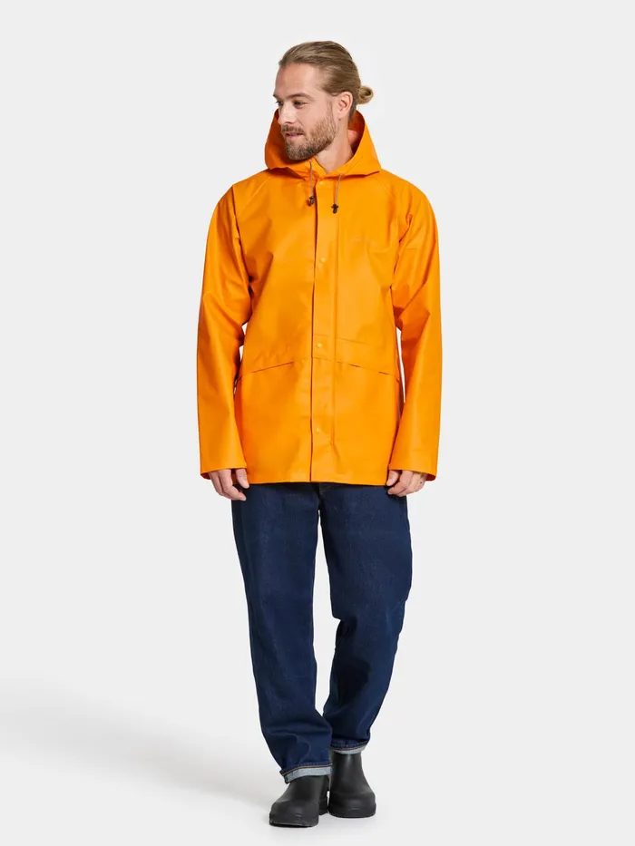 WomenMen Avon Unisex Jacket Galon Saffron Yellow Didriksons Waterproof Jackets
