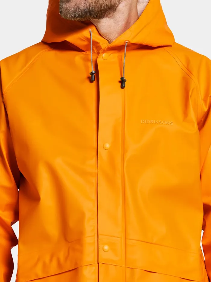 WomenMen Avon Unisex Jacket Galon Saffron Yellow Didriksons Waterproof Jackets