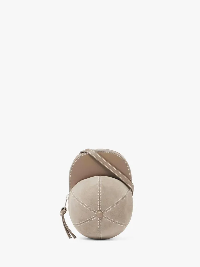 WomenMen Crossbody Bags JW Anderson MEDIUM CAP BAG 8211 SUEDE CROSSBODY BAG Cobblestone WomenMen Crossbody Bags JW Anderson MEDIUM CAP BAG 8211 SUEDE CROSSBODY BAG Cobblestone