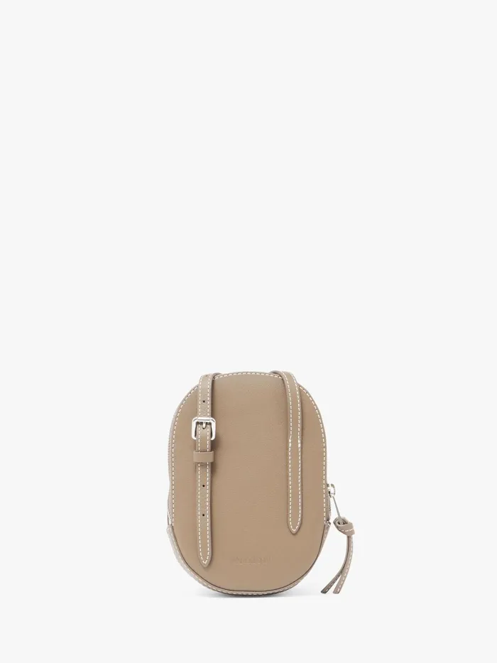 WomenMen Crossbody Bags JW Anderson MEDIUM CAP BAG 8211 SUEDE CROSSBODY BAG Cobblestone