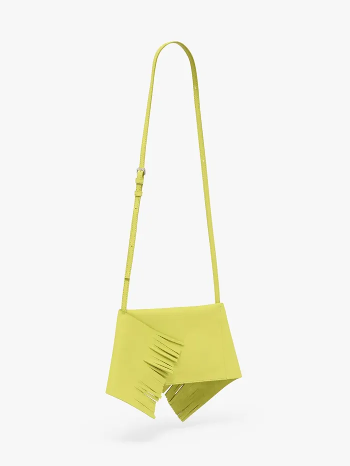 WomenMen Shoulder Bags JW Anderson MINI SCARF BAG 8211 SUEDE SHOULDER BAG Lime WomenMen Shoulder Bags JW Anderson MINI SCARF BAG 8211 SUEDE SHOULDER BAG Lime