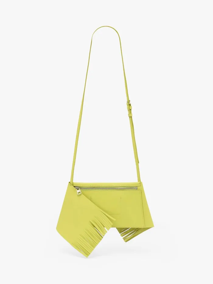 WomenMen Shoulder Bags JW Anderson MINI SCARF BAG 8211 SUEDE SHOULDER BAG Lime WomenMen Shoulder Bags JW Anderson MINI SCARF BAG 8211 SUEDE SHOULDER BAG Lime