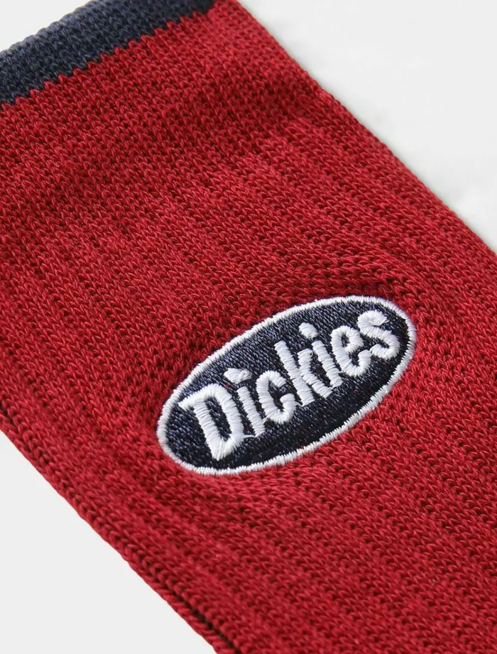 WomenMen Socks Dickies Saxman Socks Bikg Red