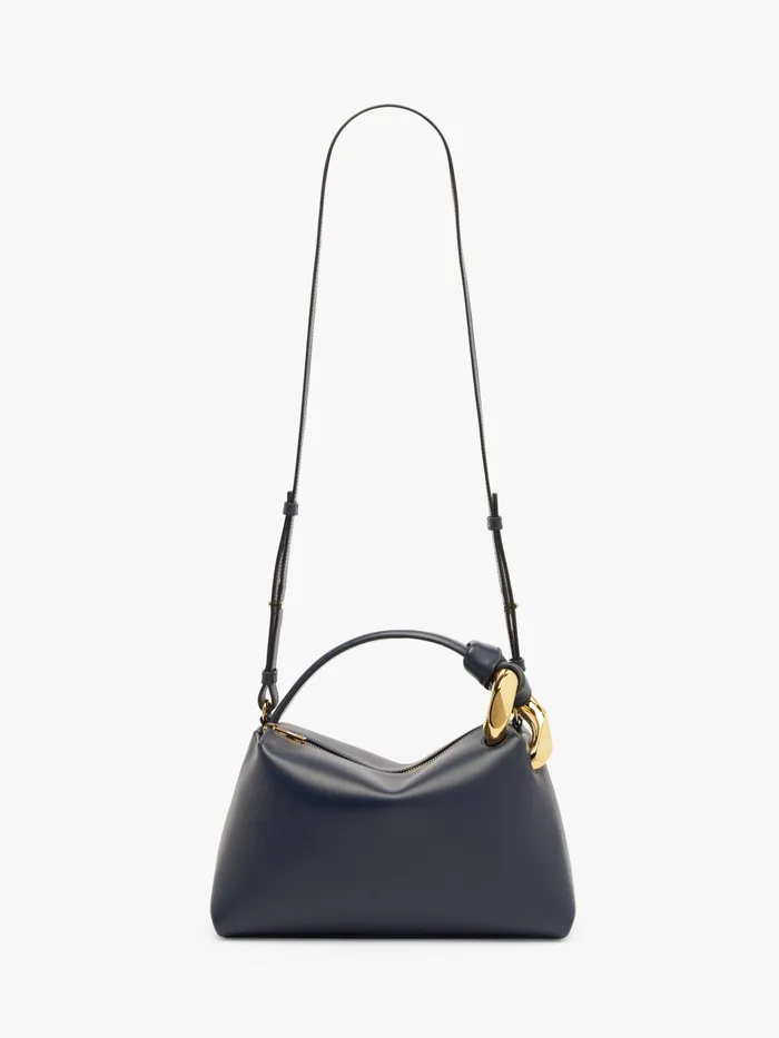 WomenMen Top Handle Bags JW Anderson JWA CORNER BAG 8211 LEATHER TOP HANDLE BAG Navy WomenMen Top Handle Bags JW Anderson JWA CORNER BAG 8211 LEATHER TOP HANDLE BAG Navy