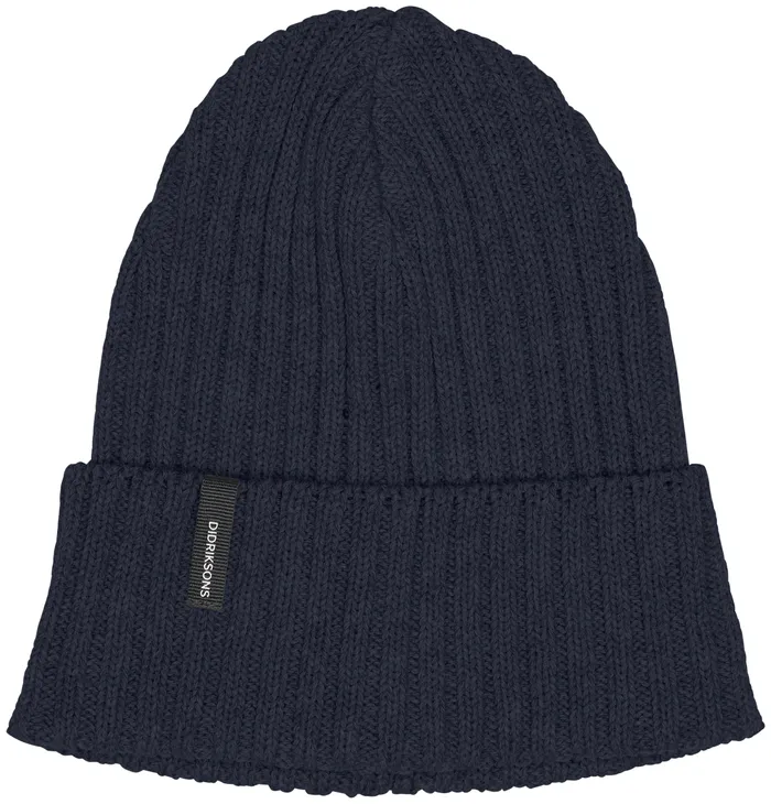 WomenMenYouth Delmar Beanie Dark Night Blue Didriksons Hats and Caps