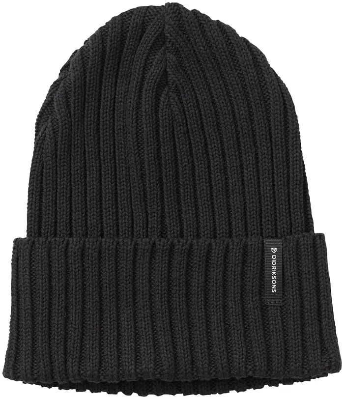 WomenMenYouth Laken Beanie Black Didriksons Hats and Caps