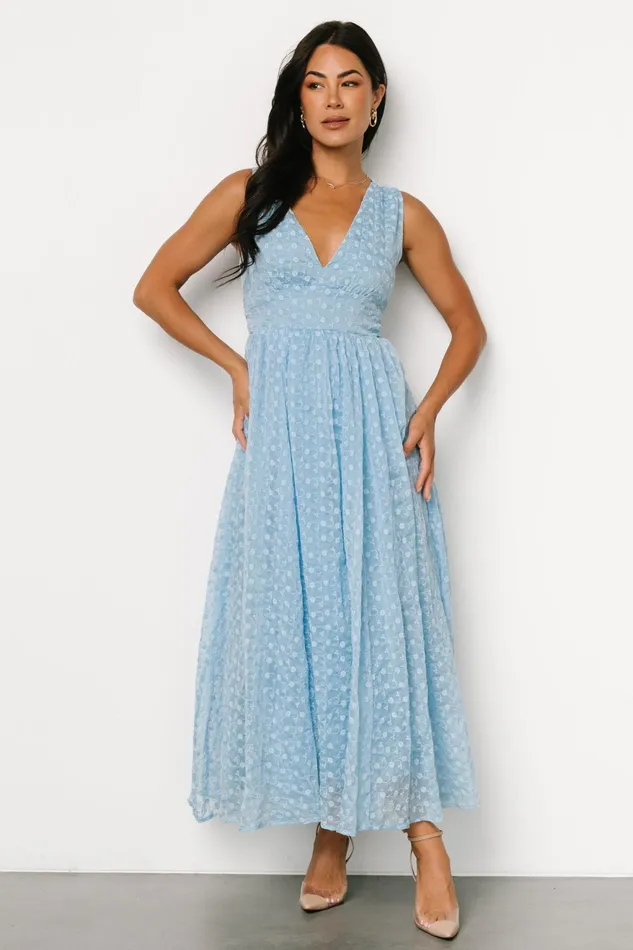 Women Midi Dresses Baltic Born Thalia Embroidered Tank Midi Dress Blue