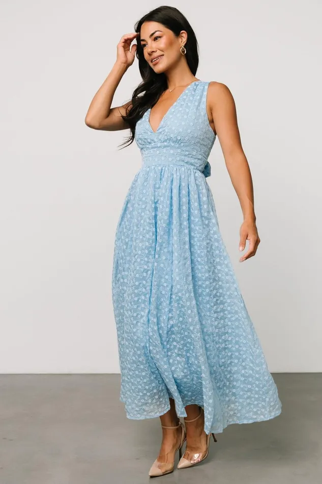 Women Midi Dresses Baltic Born Thalia Embroidered Tank Midi Dress Blue Women Midi Dresses Baltic Born Thalia Embroidered Tank Midi Dress Blue