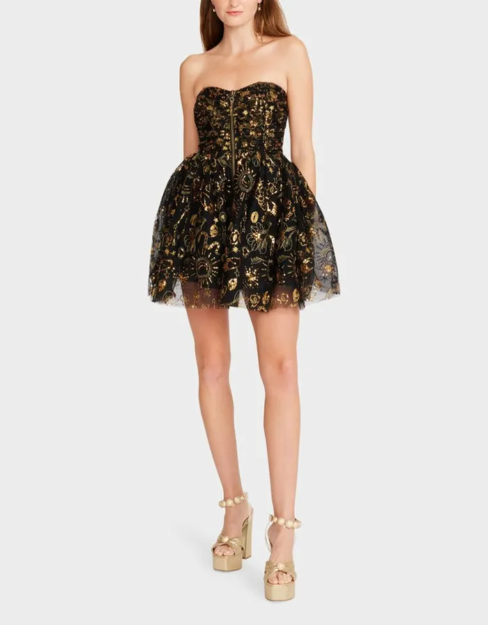 Women MIMI MINI DRESS BLACK Betsey Johnson