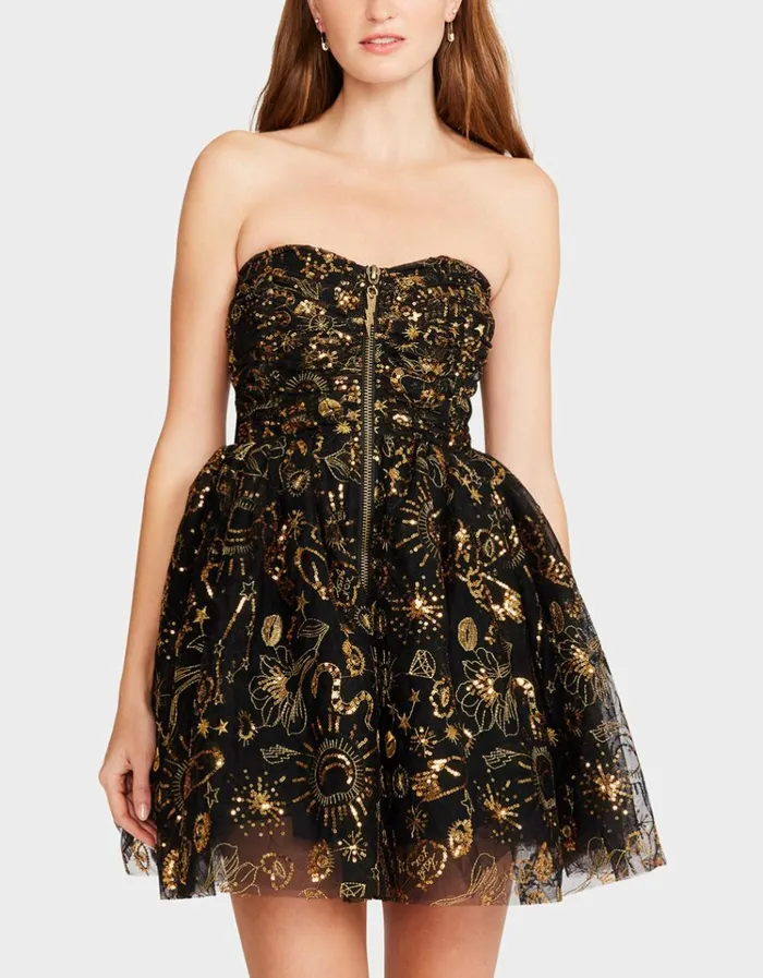 Women MIMI MINI DRESS BLACK Betsey Johnson