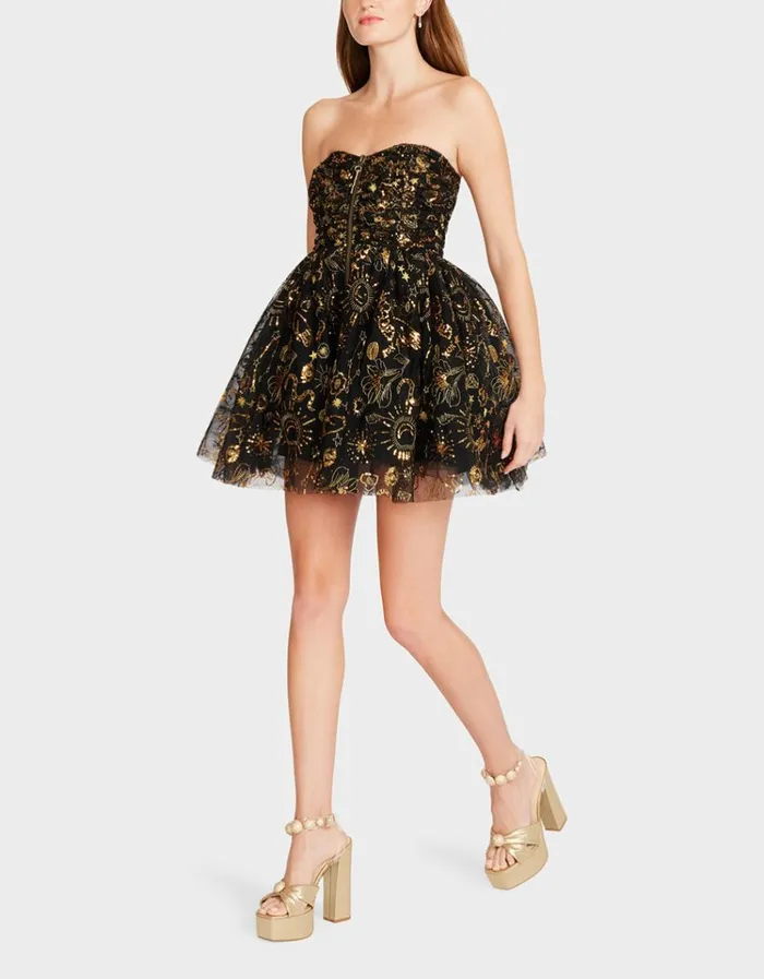 Women MIMI MINI DRESS BLACK Betsey Johnson
