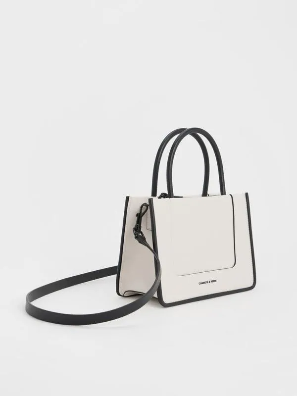 Women Mini Daylla Tote Bag 8211 Cream CHARLES and KEITH Tote Bags