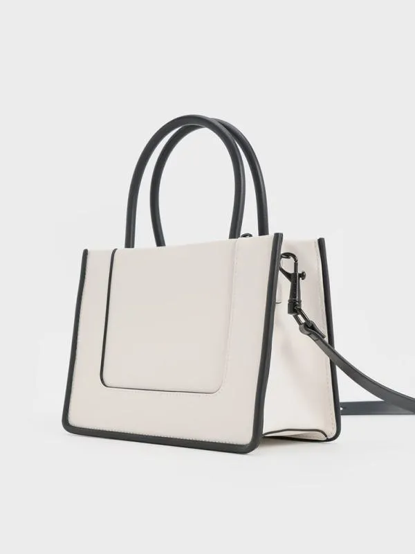 Women Mini Daylla Tote Bag 8211 Cream CHARLES and KEITH Tote Bags