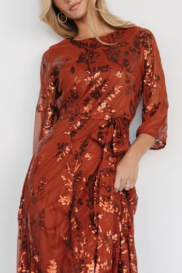 Women Mother Of The Bride Baltic Born Destiny Sequin Maxi Dress Cinnamon Women Mother Of The Bride Baltic Born Destiny Sequin Maxi Dress Cinnamon