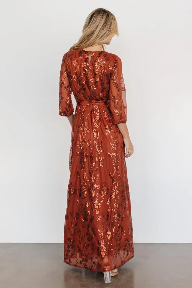 Women Mother Of The Bride Baltic Born Destiny Sequin Maxi Dress Cinnamon Women Mother Of The Bride Baltic Born Destiny Sequin Maxi Dress Cinnamon