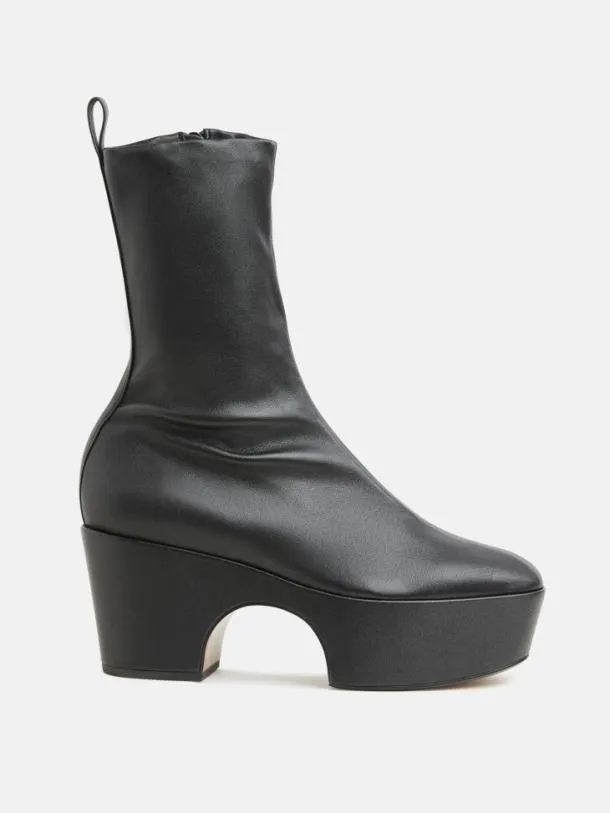 Women NALIYA Stretch Black Clergerie Ankle Boots
