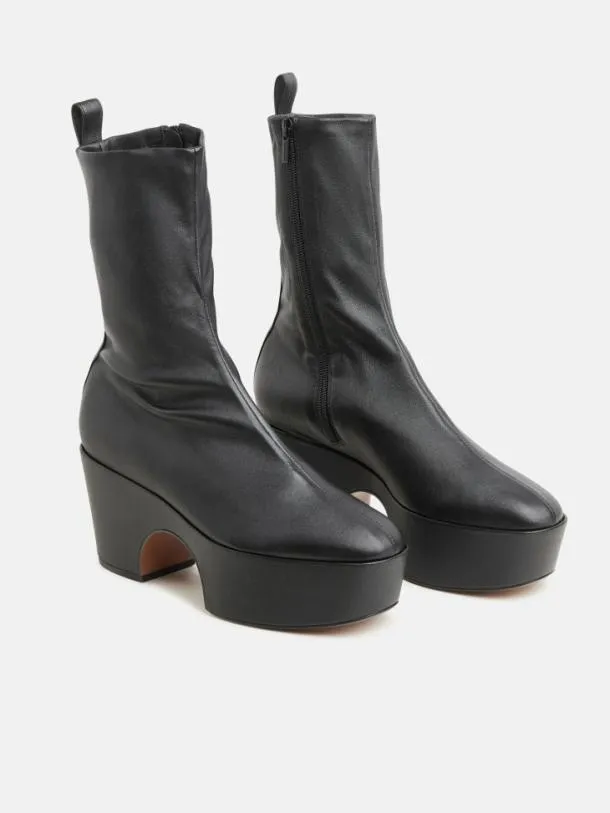 Women NALIYA Stretch Black Clergerie Ankle Boots