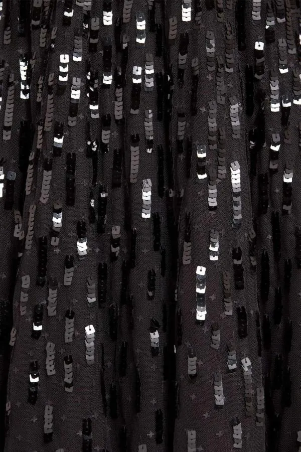 Women Needle and Thread Sequin Dash Long Sleeve Gown Black Women Needle and Thread Sequin Dash Long Sleeve Gown Black