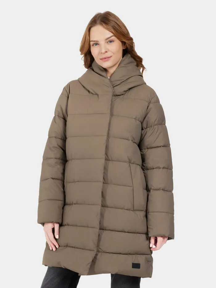 Women Nella Parka Walnut Didriksons Autumn Jackets