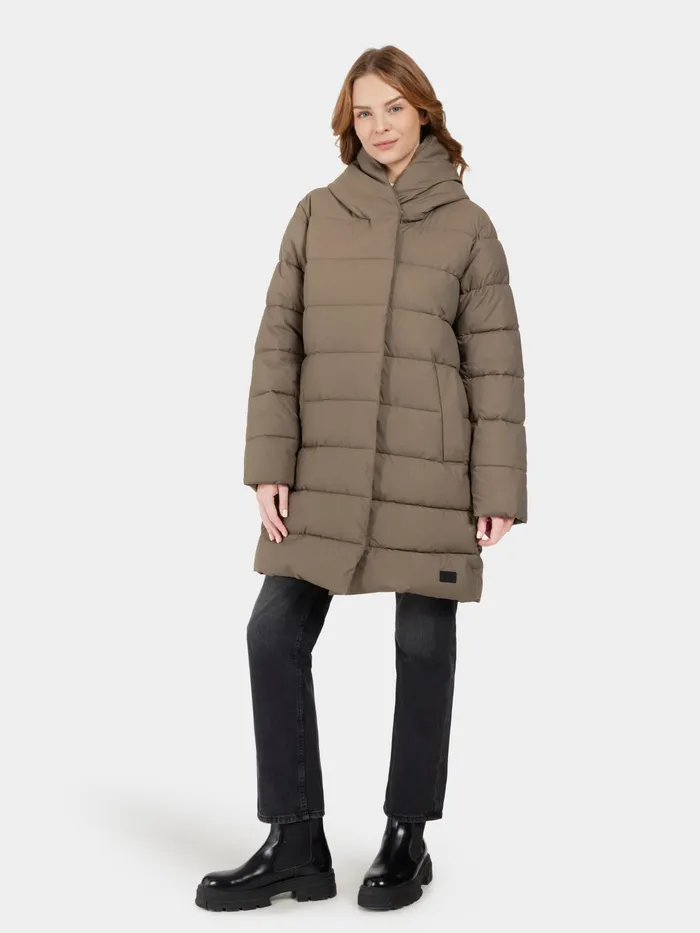 Women Nella Parka Walnut Didriksons Autumn Jackets
