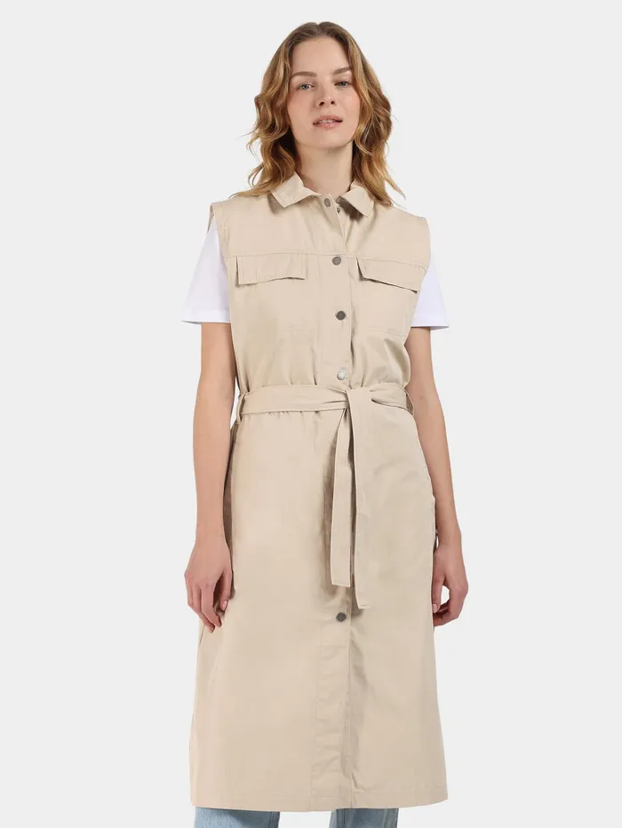 Women Nellie Vest Clay Beige Didriksons Vests