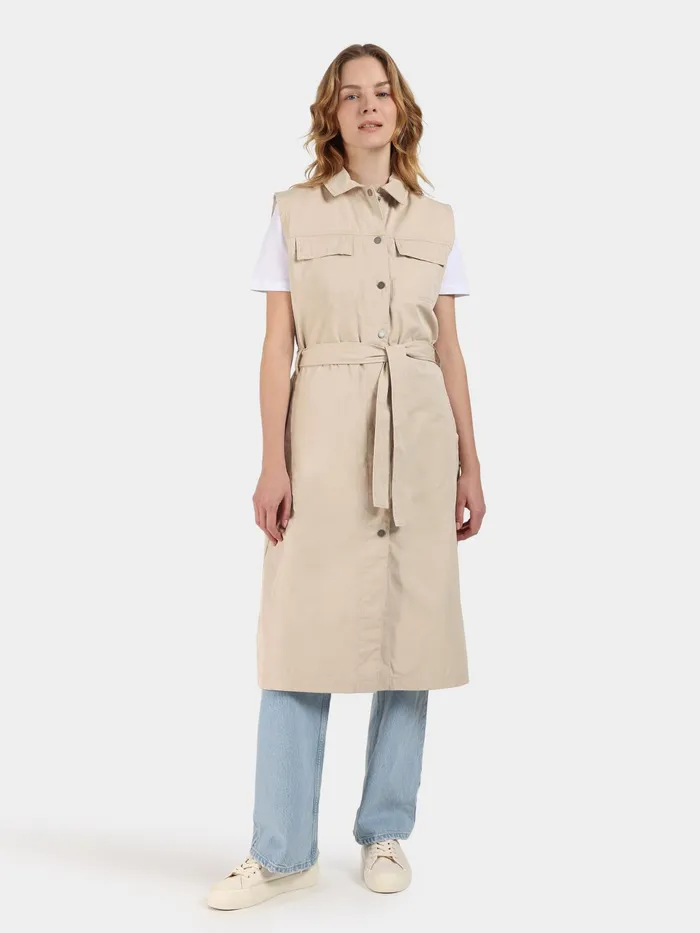 Women Nellie Vest Clay Beige Didriksons Vests
