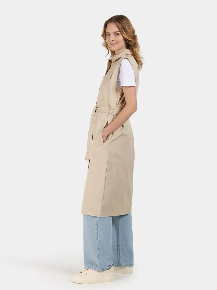Women Nellie Vest Clay Beige Didriksons Vests