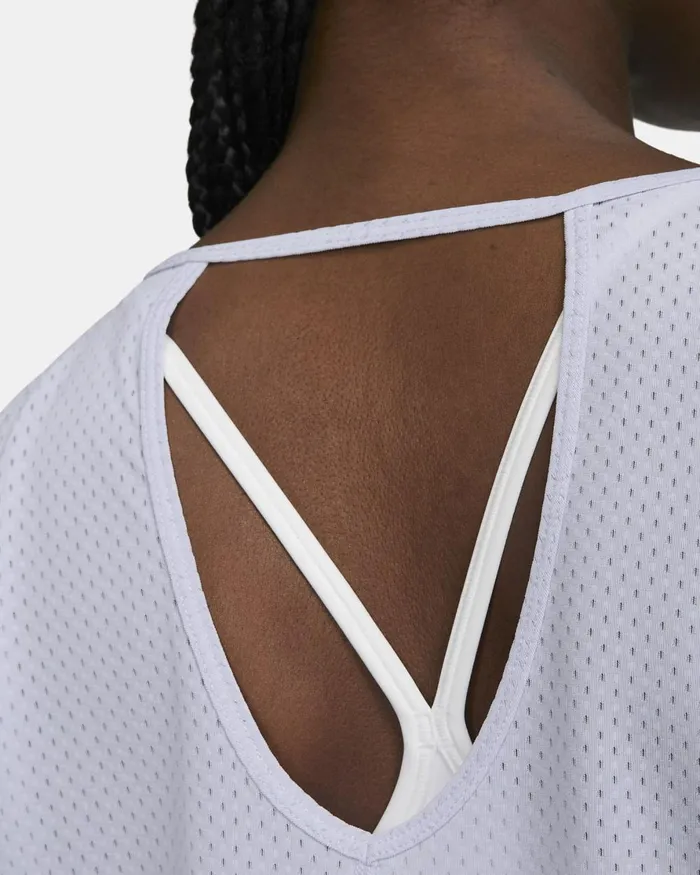 Women Nike All Clothing DriFIT One Breathe Oxygen Purplewhite