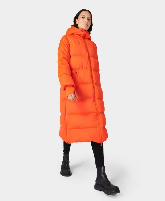 Women Nimbus Down Parka Firebird Sweaty Betty Coats and Jackets