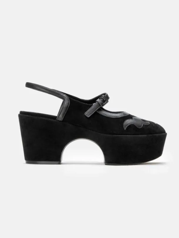 Women NOPAM Suede Black Clergerie Babies