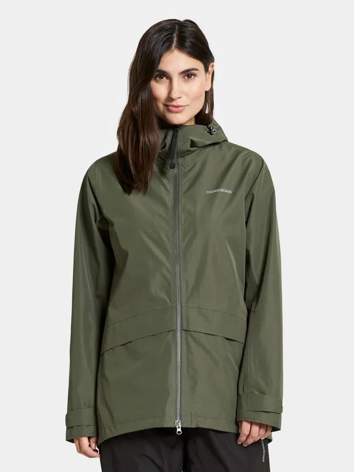 Women Nordic Jacket Deep Green Didriksons Spring Jackets