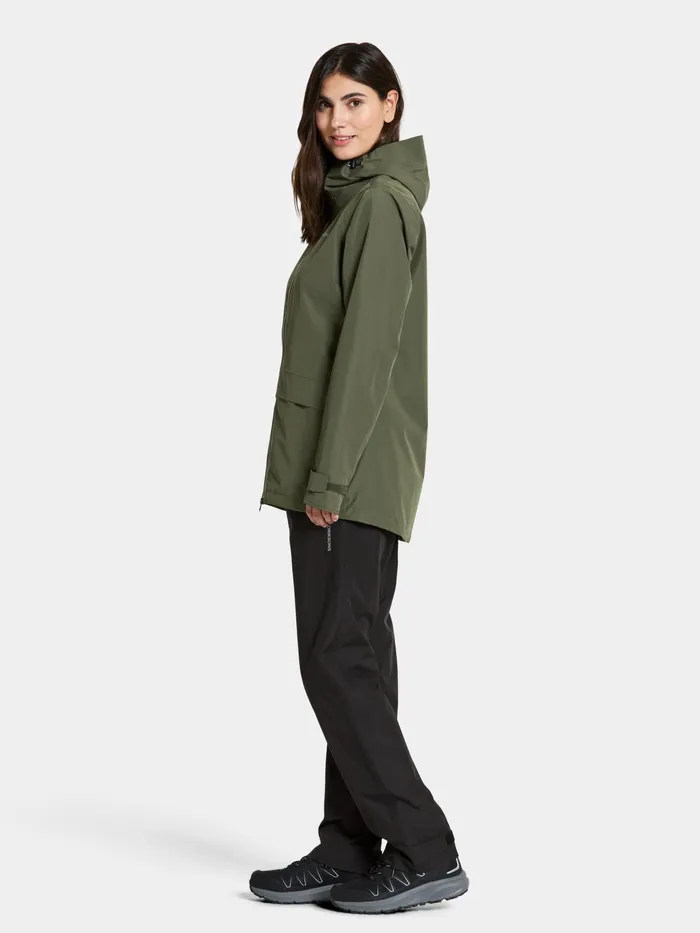 Women Nordic Jacket Deep Green Didriksons Spring Jackets