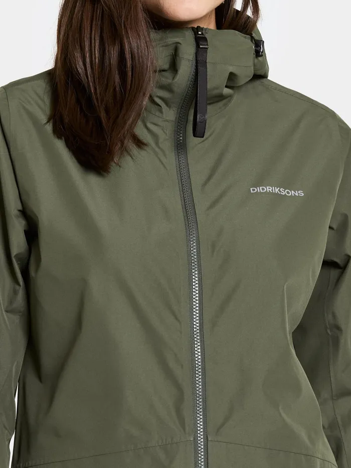 Women Nordic Jacket Deep Green Didriksons Spring Jackets