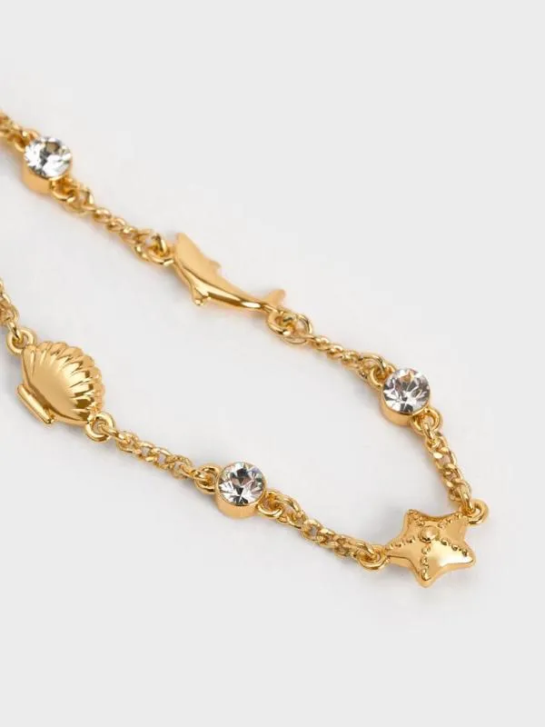 Women Oceana Crystal Bracelet 8211 Gold CHARLES and KEITH Bracelets Women Oceana Crystal Bracelet 8211 Gold CHARLES and KEITH Bracelets