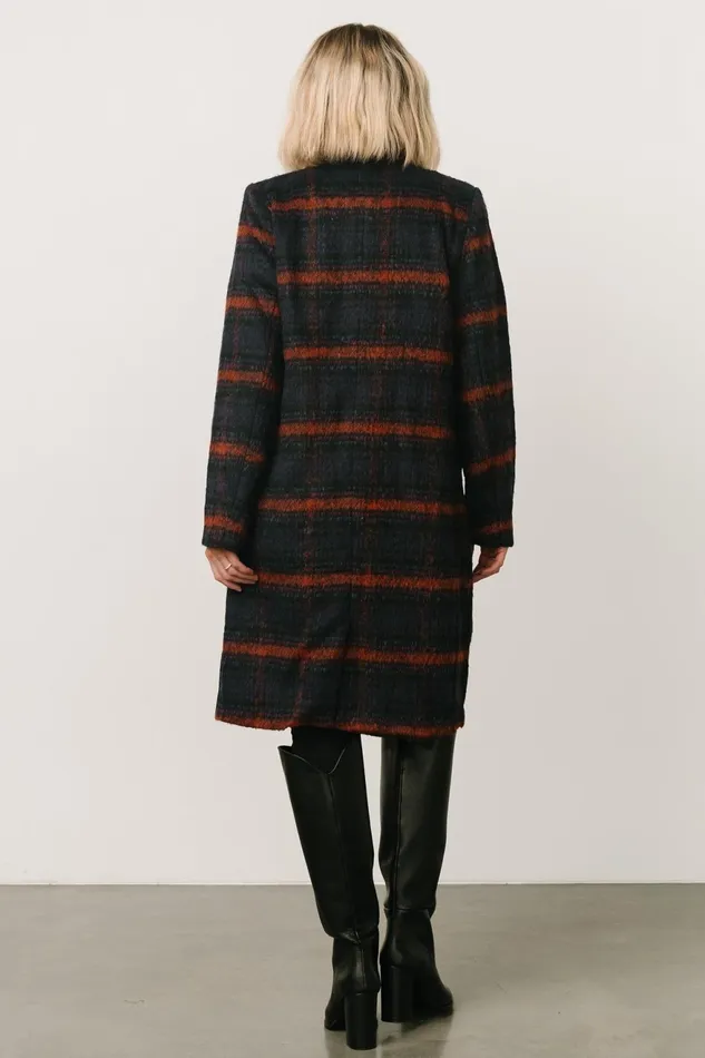 Women Outerwear Baltic Born Dickinson Trench Coat Navy Multi