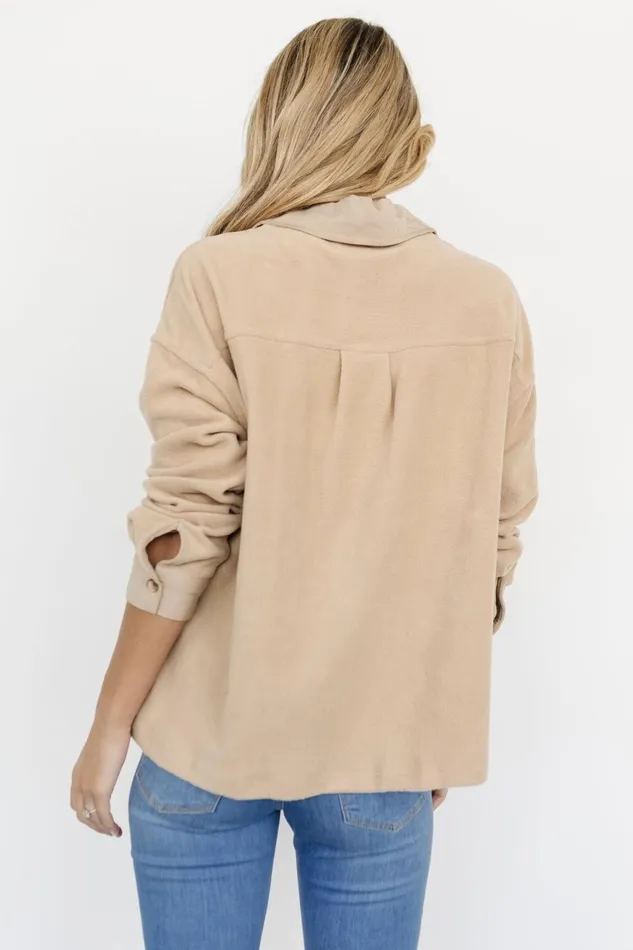 Women Outerwear Baltic Born Duke Button Up Top Taupe