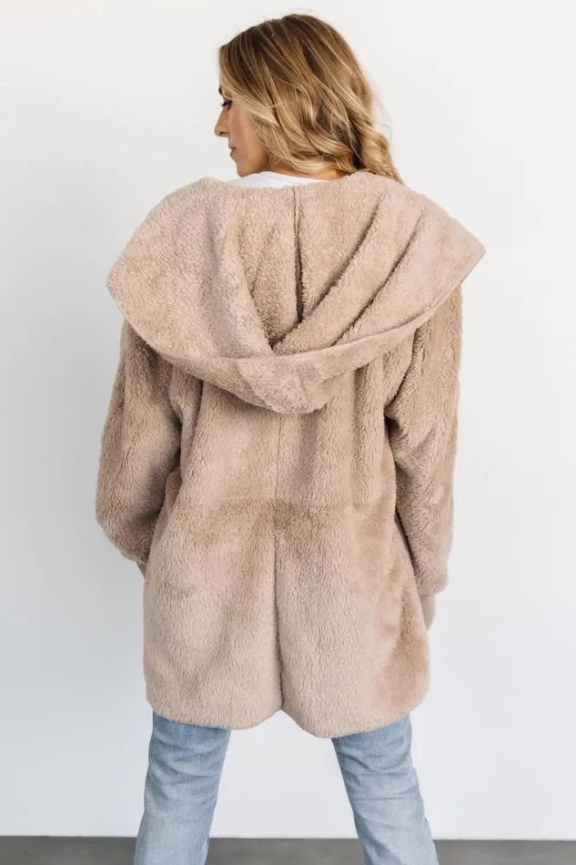 Women Outerwear Baltic Born Melrose Teddy Jacket Taupe Women Outerwear Baltic Born Melrose Teddy Jacket Taupe
