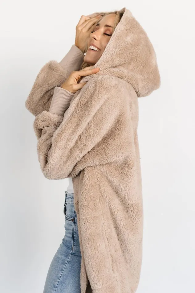 Women Outerwear Baltic Born Melrose Teddy Jacket Taupe Women Outerwear Baltic Born Melrose Teddy Jacket Taupe