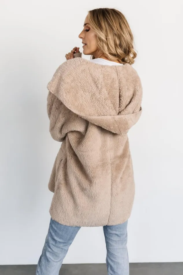 Women Outerwear Baltic Born Melrose Teddy Jacket Taupe Women Outerwear Baltic Born Melrose Teddy Jacket Taupe
