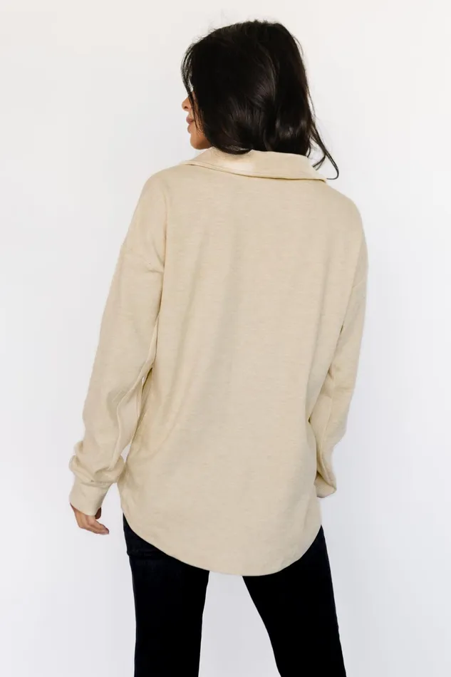 Women Outerwear Baltic Born Patrick Half Zip Pullover Honey Women Outerwear Baltic Born Patrick Half Zip Pullover Honey