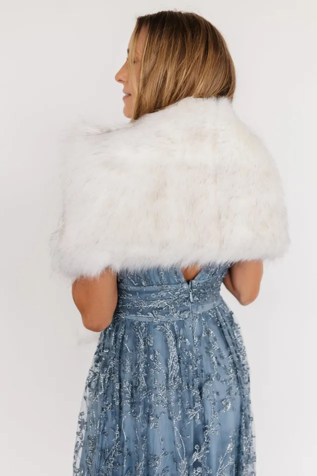 Women Outerwear Baltic Born Valerie Faux Fur Shawl Ivory Women Outerwear Baltic Born Valerie Faux Fur Shawl Ivory