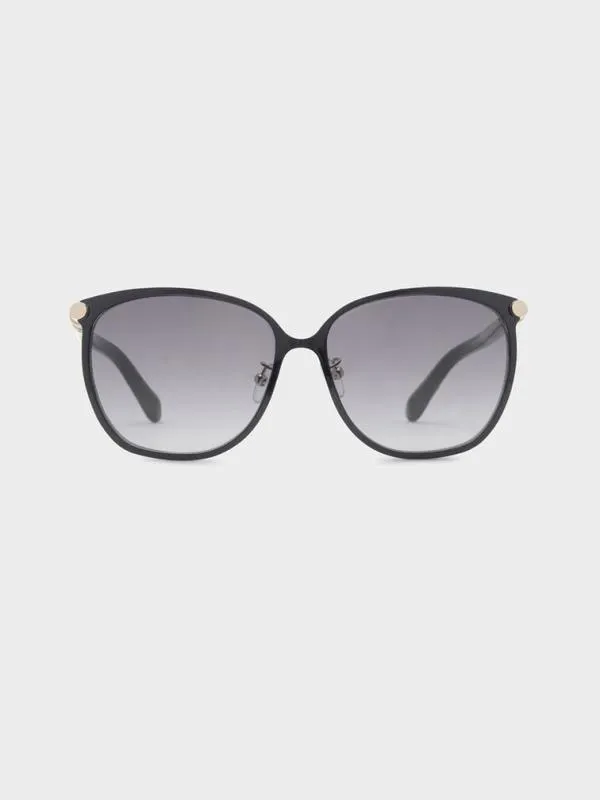 Women Oversized Square Sunglasses 8211 Black CHARLES and KEITH Square