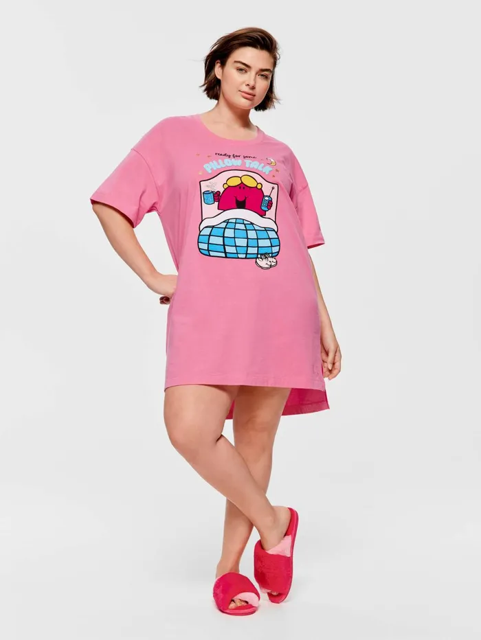 Women PA Plus Little Miss Pllow Talk Sleep Tee Multi Peter Alexander Nighties Women PA Plus Little Miss Pllow Talk Sleep Tee Multi Peter Alexander Nighties