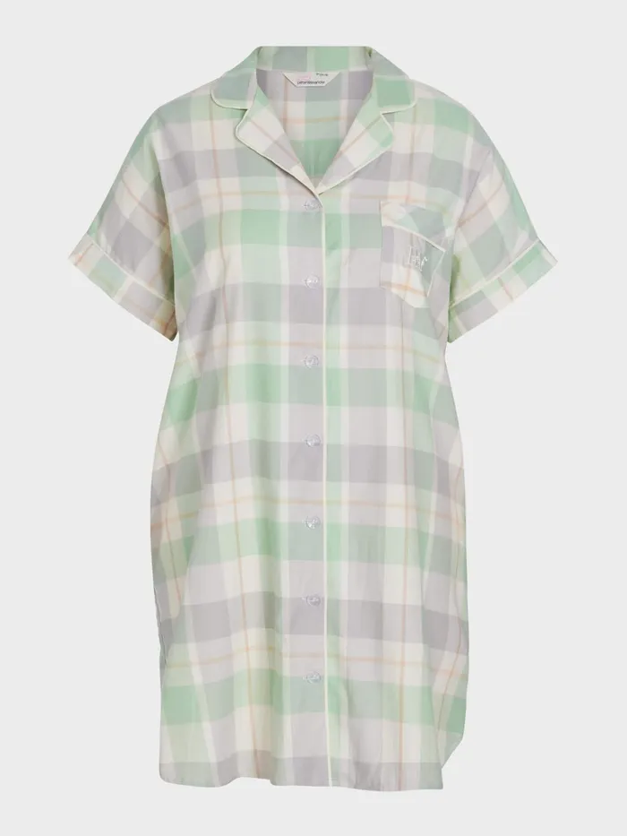 Women PA Plus Mint Check Nightshirt Multi Peter Alexander Nighties