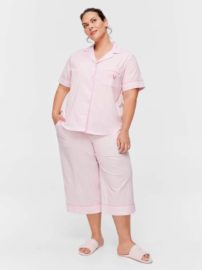Women PA Plus Pink Classic Short Sleeve Shirt Pink Peter Alexander Tops