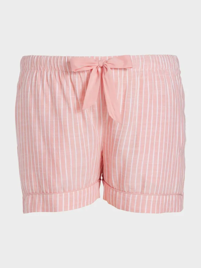Women PA Plus Pink Viscose Dobby Mid Short Multi Peter Alexander Shorts