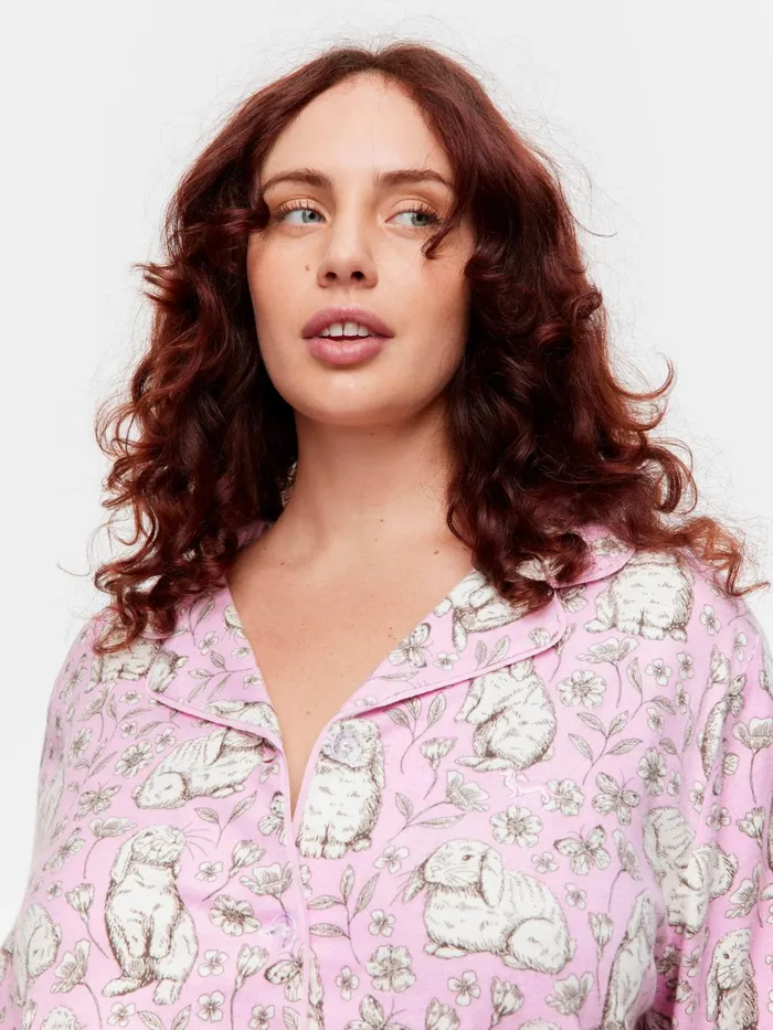Women PA Plus Toile Bunny Bamboo Flannelette Long Classic Pj Set Multi Peter Alexander Online Only Styles Women PA Plus Toile Bunny Bamboo Flannelette Long Classic Pj Set Multi Peter Alexander Online Only Styles