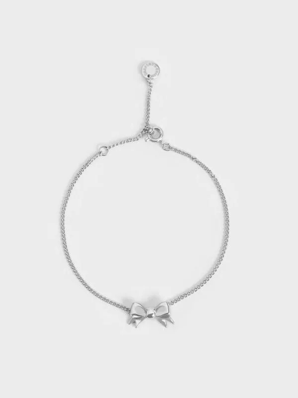 Women Paige Ribbon Bracelet 8211 Silver CHARLES and KEITH Bracelets